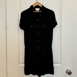 Kate Spade Black Silk romper, Size 6
